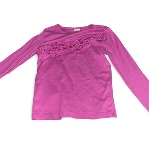 Gymboree Pink Ruffle Long Sleeve Tee